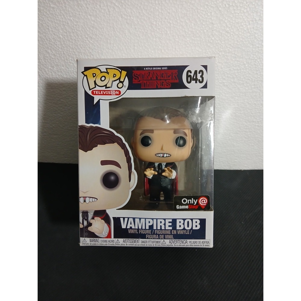 Funko Pop! Stranger Things Vampire Bob #643 GameStop Exclusive Vinyl Figure *dmg